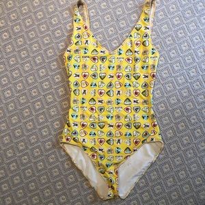 CHANEL vintage coco logo swimsuit authentic